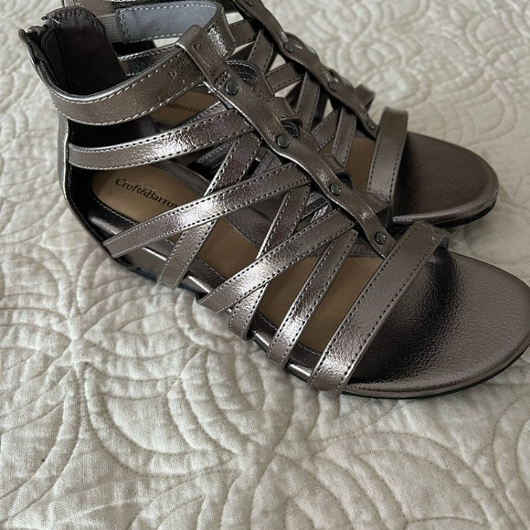 Shoes - Sandals Brand new never worn Gladiator sandals. Pewter color.